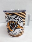 Cfl Vintage Cfl Hamilton Tiger Cats Glass Beer Coffee Mug With Lid Nfl