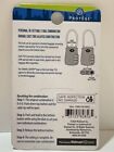 Protege 3 Dial Combination Travel Cable Silver Luggage Lock Tsa Approved New