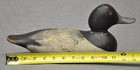 Rare Vintage Mason Blue Bill Drake Duck Decoy Op   Neck Filler   Painted Eyes 