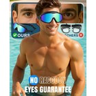 Gmox 3 Pack Adult Swim Goggles Wide View Anti-fog Uv400 Protection Pool Glasses