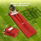90 l X 28 w X 6 5 h Red Portable Foldable Baseball Pitching Mound For All Ages