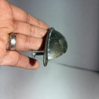 Vintage Art Deco Mid Century Modern Style Single Brass Drawer Cup Pull Handle