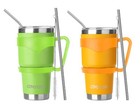 2 Pack Ezprogear 30oz Stainless Steel Tumbler Vacuum Insulated Coffee Travel Mug