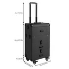 Portable Cosmetic Organizer Trolley Lockable Rolling Make-ups Case Storage Cart