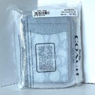 Coach Zip Card Case Cbl78 Blue Sketch Signature Canvas Id Wallet Orgpkg