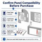 Generator Interlock Kit For Square D Homeline Panels  S7 Qom1 qom2 Main   
