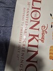 New Auth The Lion King 30th Anniversary 27  X 40  Theater Poster Disney Usa