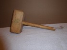 Antique Original 16  Large Wood Carnival Hammer Circus Sign Advertising  Mallet 