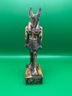 Vintage Egyptian God Anubis Figurine Statue 9  Hand Made In Egypt