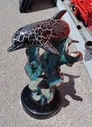 Signed Donjo 2000 Dolphin Sculpture 14 1950 18  Tall