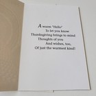 Vintage Thanksgiving Card Hallmark Turkey With Autumn Leaves A Warm Hello 