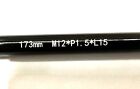 Alloy Bike Rear Thru Axle 12mm X 173mm M12 p1 5 l15  1 5 Thread Pitch New