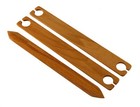 10  Weaving Shuttle 3pc Handcrafted Set - 2 Stick Shuttles   1 Pick Up Stick