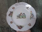 Antique Or Vintage Kittens Puppies Goldtone Rim Three Crown  germany  Rare Plate