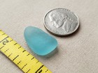 Genuine Beach Sea Glass Surf Tumbled Teal Green Blue Ocean Frosted Medium V07