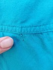 Cherry Lane Womens Medium Y2k Cotton Long Aqua Skirt Made In Usa - Small Holes