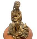 Native American Indian Guiding The Way Big Sky Carvers Sculpture Mother   Baby