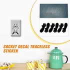 5pack Electrical Outlet Stickers Prank Fake Joke Funny New Decal Sticker B4d4