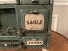 Vintage Antique Child Toy Eagle Cast Iron Stove By Hubley Med large Size