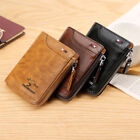 Mens Rfid Blocking Leather Wallet Credit Card Id Holder Zipper Purse Waterproof