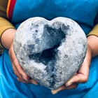 4 55lb Natural Blue Celestite Geode Quartz Crystal Mineral Specimen Healing