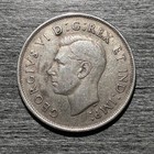Canada 50 Cents 1938 Silver Coin George Vi Circulated