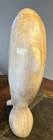 Vintage Hand Carved White Onyx Marble Dolphin Figurine Statue 8    Made Pakistan