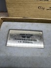 Case John Wayne True Grit Rooster Cogburn U s  Marshall Vintage Gold Tone Knife