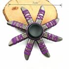 Premium Zen Metal Fidget Spinner Unique Pretty Kids Hand Toy Purple Cool Rare 