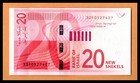 Israel Unc Note 20 New Shekels 2017 P-65  low Shipping 