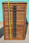 Hamilton 24 Drawer Typeset Storage Blueprint Printers Cabinet Antique Solid Wood