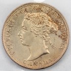 Canada 1900 25 Cents Quarter Silver Coin - Iccs Au-50