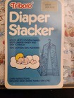 Vtg 60s Baby Hanging Diaper Holder Diaper Stacker Original Box Nursery Rhymes 
