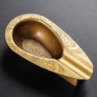 Brass Cigar Ashtray Portable Vintage Engraved Cigar Rest Holder Gift For Men