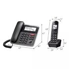 Panasonic Expandable Corded Cordless Phone System Answering Machine 2 Handsets