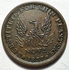 May Tenth 1837 Hard Times Token  Ht-67 Variety  Vf 