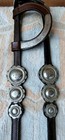 Vintage Swirl Edge Scalloped Silver Conchos Slide Ear Horse Show Headstall