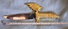 Decorative Knife 3 5  Dragon Head   Wing Hilt Fixed Blade Full Tang No Sheath 6 