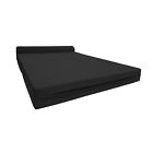 Black Sleeper Chair Folding Foam Beds  Portable Sleepover Sofa Bed 6 X 48x 72