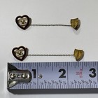 Loyal Order Of The Moose Lodge Women Member Enamel Heart Lapel Pin Vintage Wotm