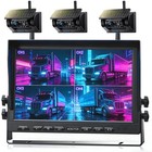Magnetic Solar Wireless Backup Camera Hd 1080p 10  Dvr Monitor Rv Truck Trailer