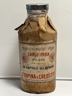 Antique Pharmaceutical Capsule Bottle Apothecary Original Label Italy Us Seller