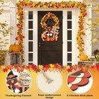 Thanksgiving Decoration Wooden Turkey Pumpkin Door Wreath For Large  
