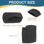 Nylon Protective Hose Sleeve 3 5  Id 10ft Cable Cover Sheath Hydraulic Hose Wrap