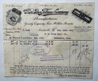 1911 Billhead Reidsville North Carolina Fr Penn Tobacco Co Color Vignettes Back