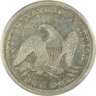 1847 Seated Liberty Silver Dollar Vf Very Fine Details Coin Sku cp1742