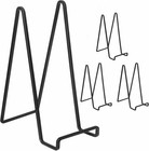 4 Pack 8 5 Inch Black Picture Stands For Display Square Plate Holder Display    
