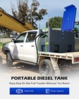 Omt Portable Diesel Tank 58 Gal 10 6 Gpm Fuel Tank W 12v Electric Transfer Pump
