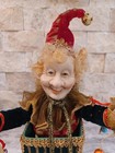 Vintage Jack In The Box Jester Elf  Poseable Arms 7 