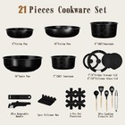 Umite Chef 21pcs Pots And Pans Set Non Stick  Nonstick Cookware Sets Detachable